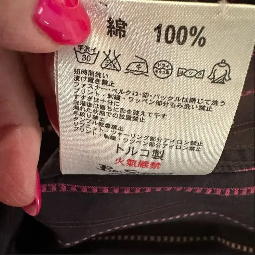 Ben Sherman Men's M purple Red Striped Long Sleeve Button-Up Shirt - Picture 6 of 9